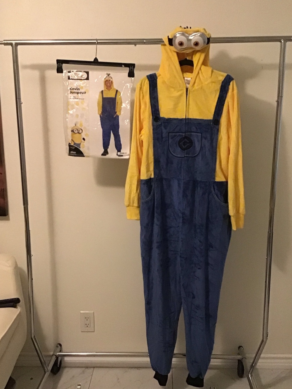 Kids Yellow and Blue Character-Inspired Jumpsuit Romper